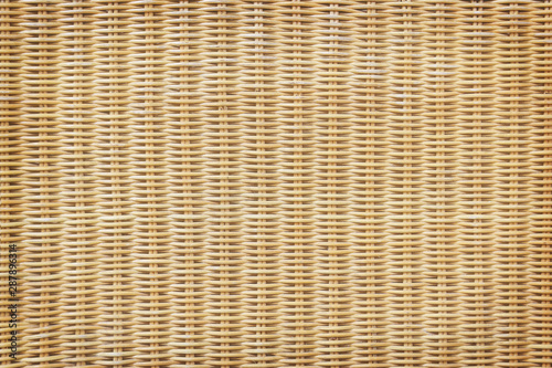 Rattan or wicker weave texture background photo