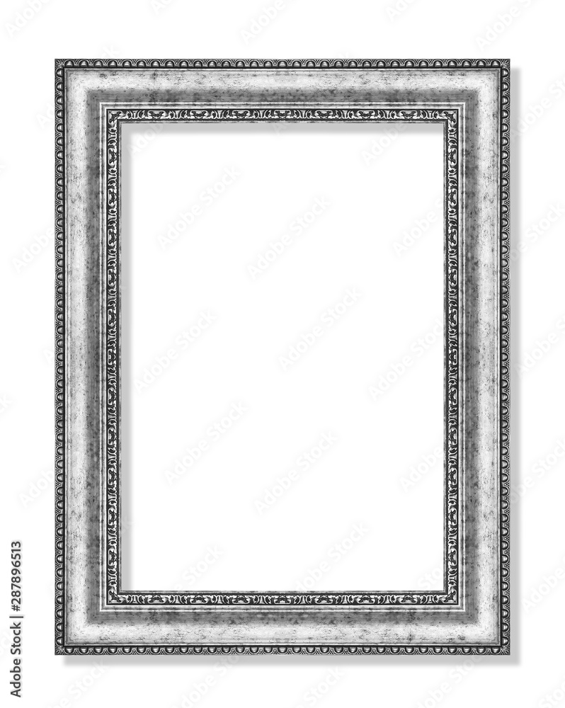 gray metal frame isolated on white background with clipping path gray metal frame isolated on white background with clipping path