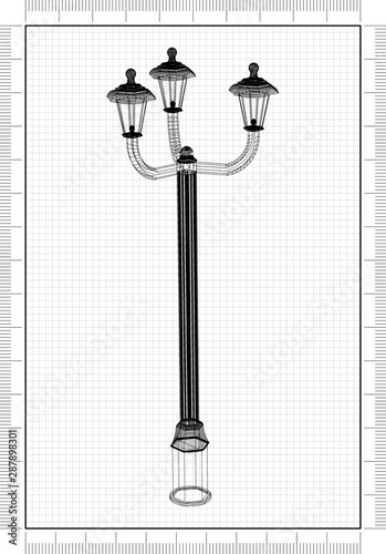 Street lantern - Blueprint