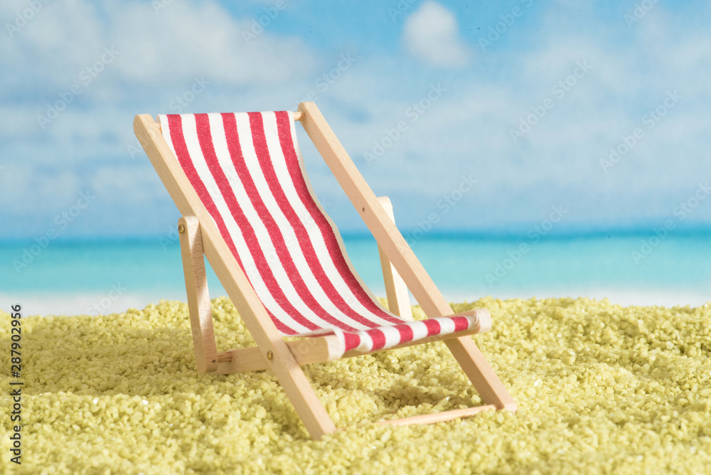 Sonnenliege, Strand und Urlaub am Meer Sonnenliege, Strand und Urlaub am Meer