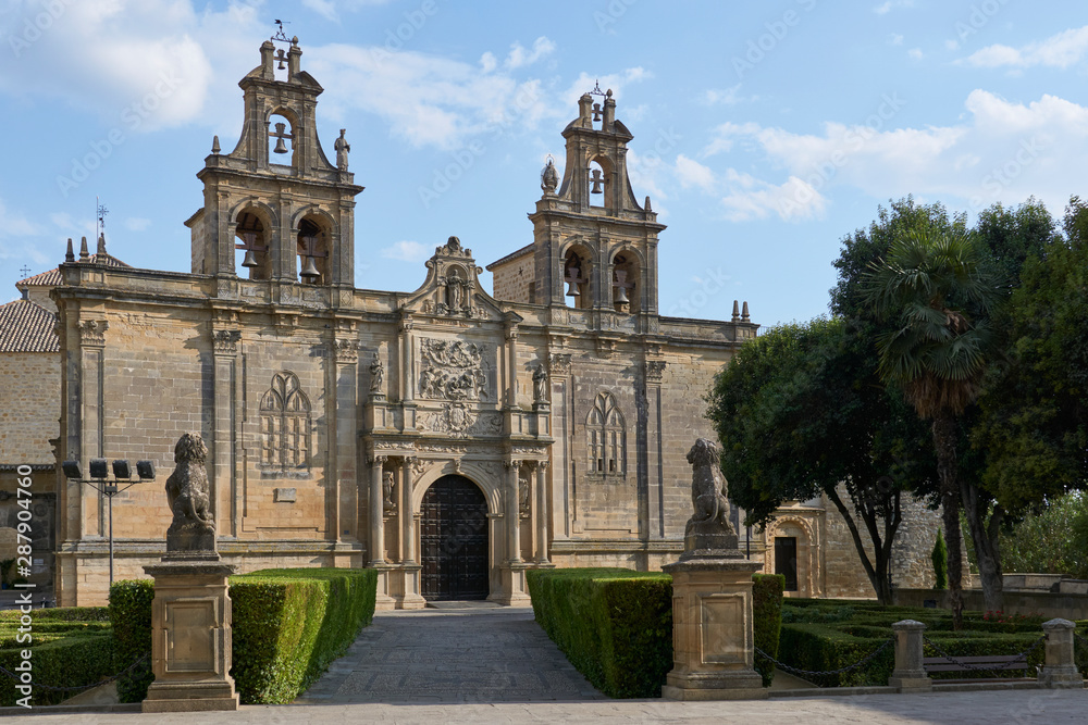 Basilica of Santa Maria de los Reales Alcazares, in gothic style. Ubeda, Jaen