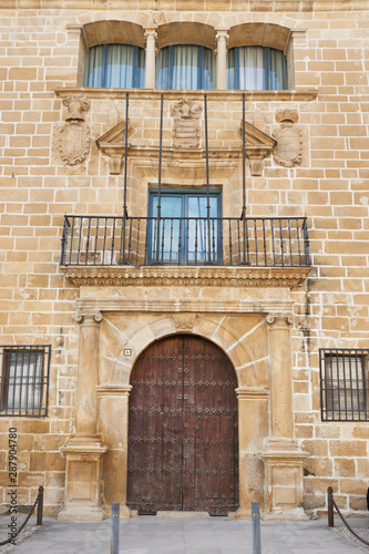 Fachada del Palacio Marqués de Contadero de estilo renacentista. Ubeda, Jaén photo