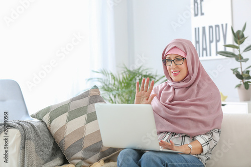 Beautiful Muslim middle-age...