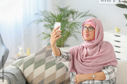 Beautiful Muslim middle-age...