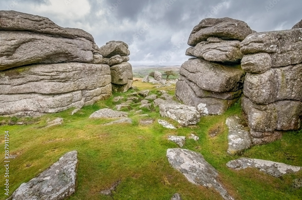 Dartmoor National Park Combstone Tor Dartmoor National Park Combstone Tor