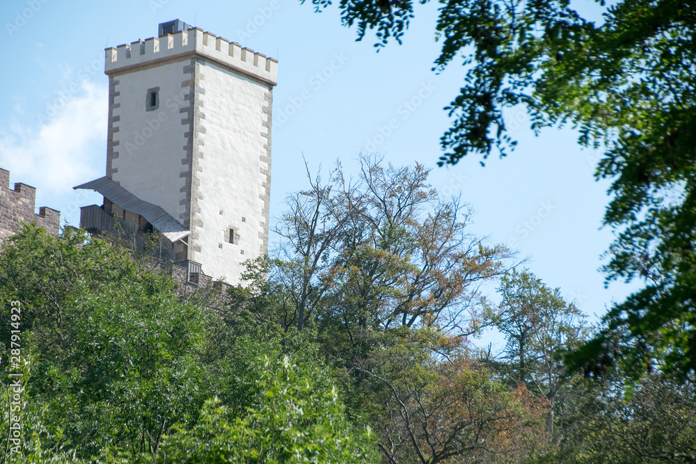 Die Wartburg in der Stadt Eisenach in Thüringen