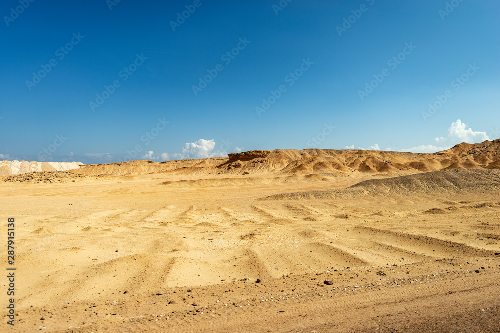 The Sahara desert along the coast of the Red Sea, near Marsa Alam, Egypt, Africa The Sahara desert along the coast of the Red Sea, near Marsa Alam, Egypt, Africa