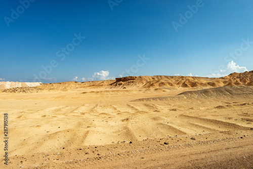 The Sahara desert along the coast of the Red Sea, near Marsa Alam, Egypt, Africa