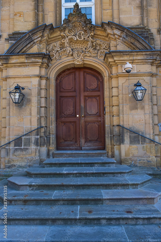 Eingang zum Kloster Banz nahe Bad Staffelstein/Deutschland in Oberfranken