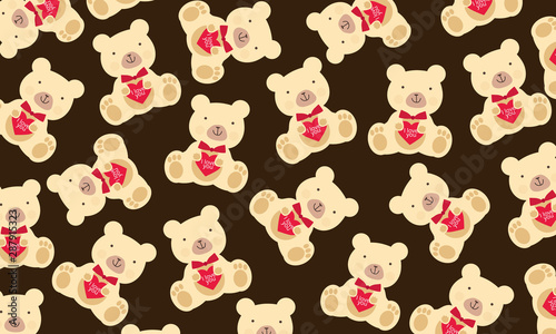 Teddy Pattern Background