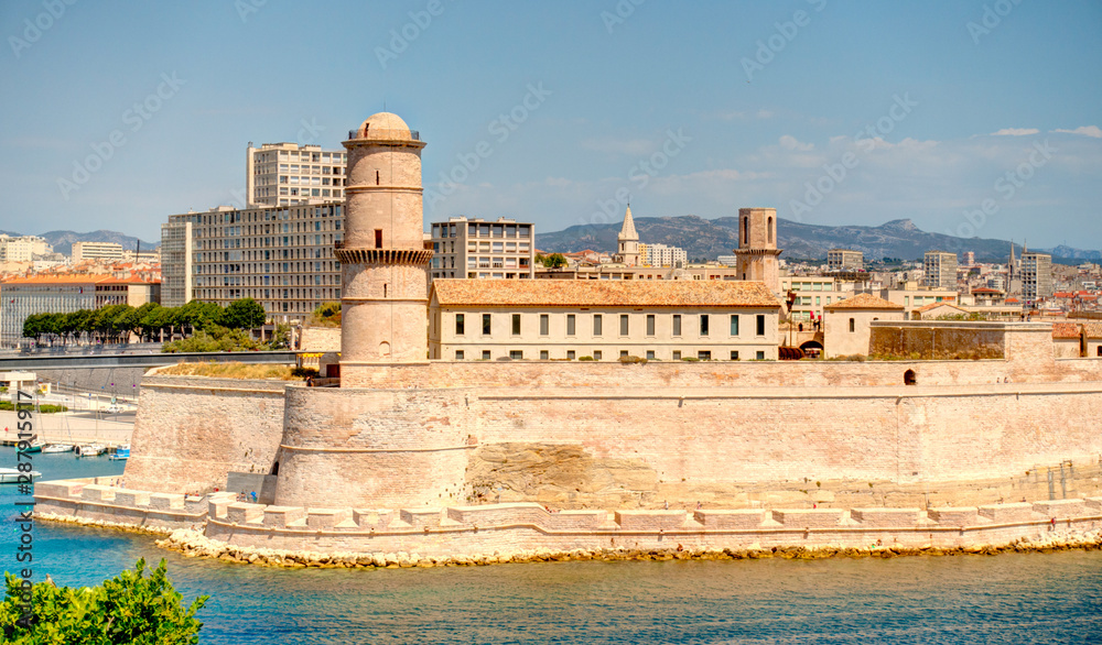 Marseille cityscape, France