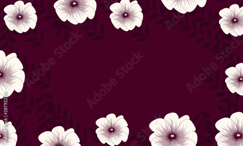 Floral Leaves Pattern Background