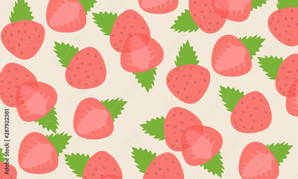 Beautiful strawberries pattern background Beautiful strawberries pattern background