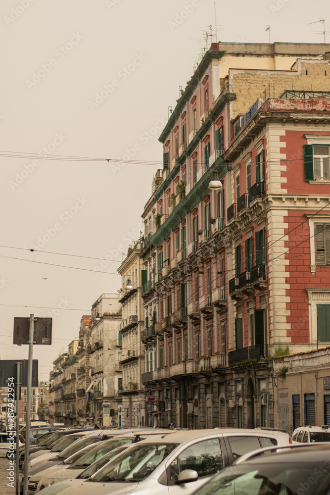 View on streets of Naples, Italy