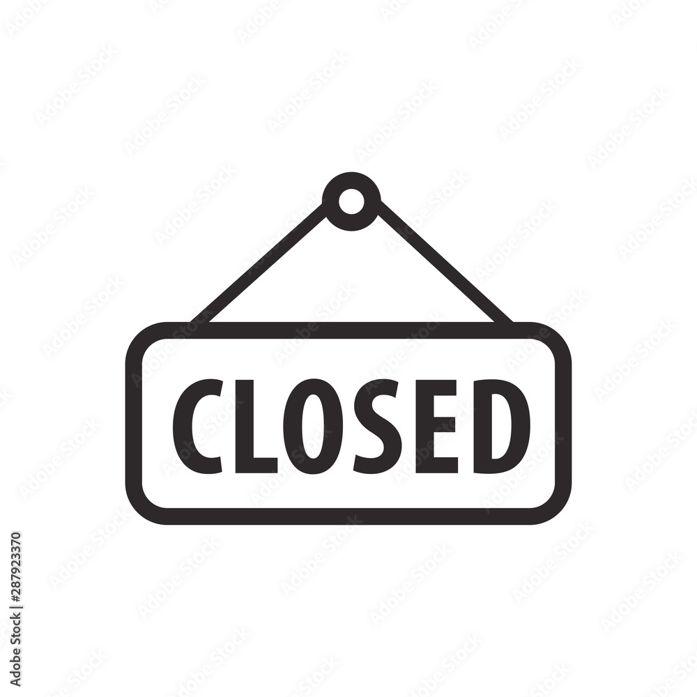 closed icon vector design illustration