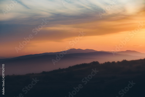 Sunset in the mountains © Bratislav Kostic