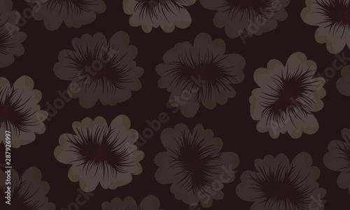 Beautiful flowers pattern background