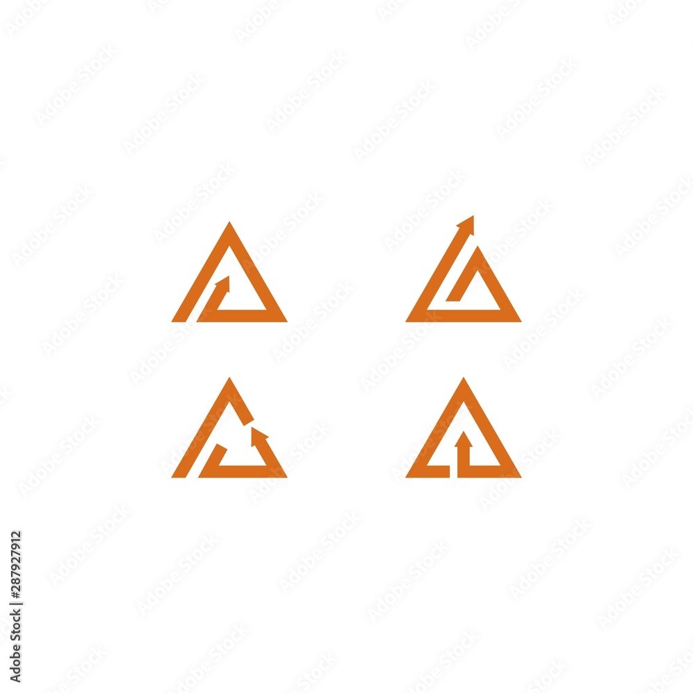 triangle Logo Template vector icon illustration design triangle Logo Template vector icon illustration design
