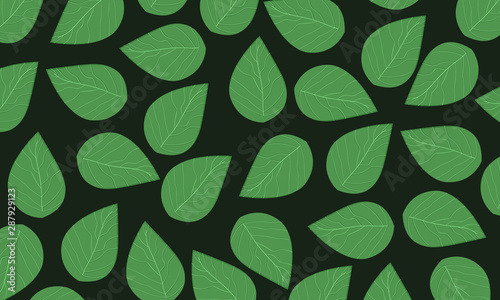 Simple and eligant green leaves background