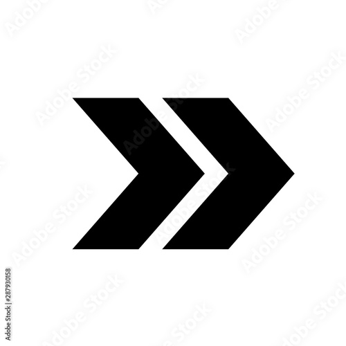 Vector arrow icon. black arrow icon with trendy flat style icon isolated on white background