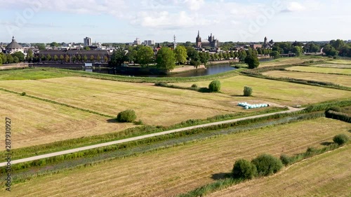 Den Bosch, the Netherlands,  with Het Bossche Broek from the air photo