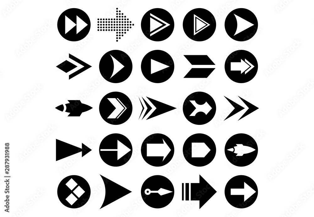 Set of vector arrows. Arrows Black vector on white background. Arrow vector icon. Arrow icon. Arrows Collection Set of vector arrows. Arrows Black vector on white background. Arrow vector icon. Arrow icon. Arrows Collection