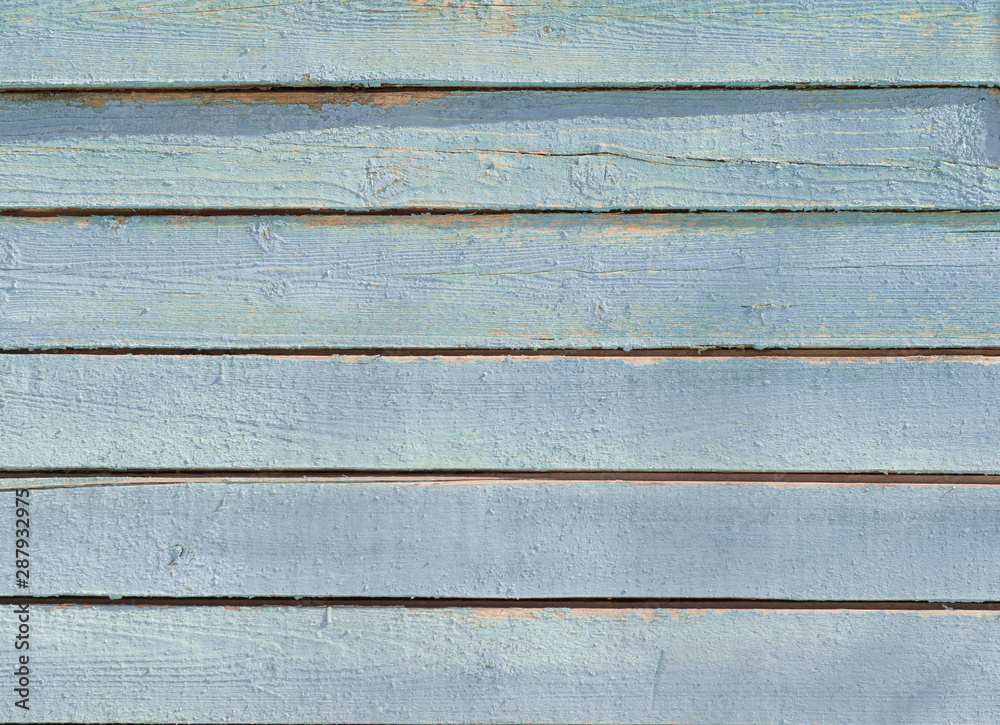 Obraz premium wooden background, old wooden wall painted blue with slits