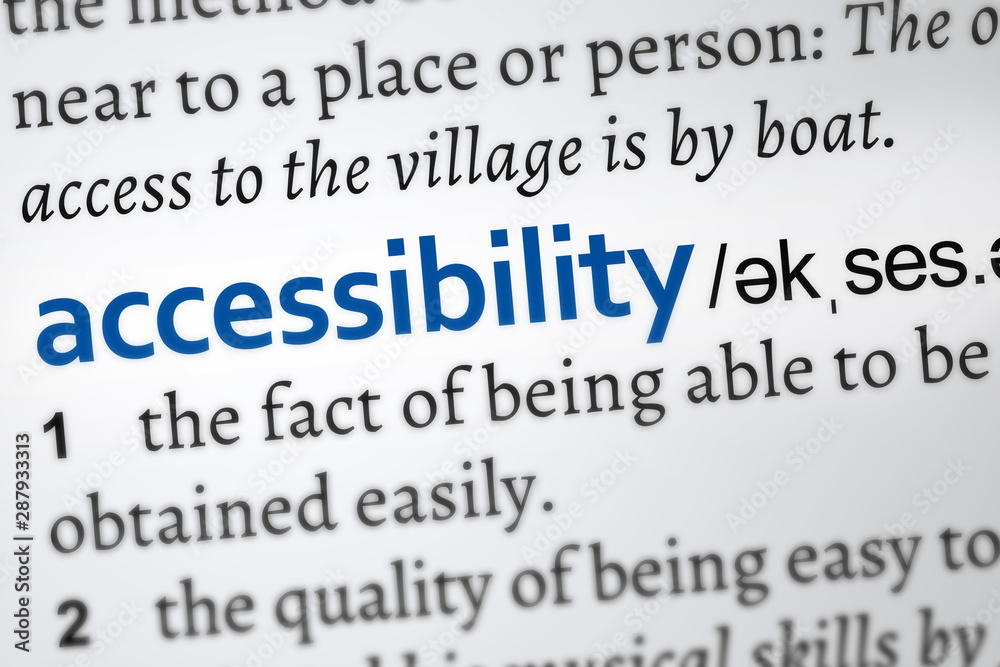 accessibility word definition, highlighted concept accessibility word definition, highlighted concept