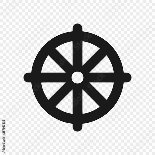 symbol of Buddhism isolated