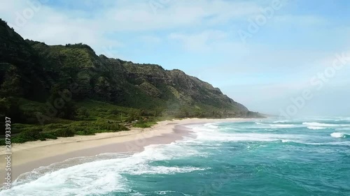 Hawaii - The North Shore and its beach and mountains photo