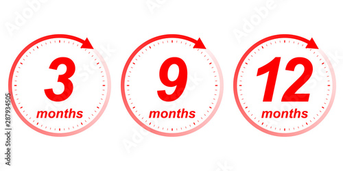 Months clock arrow