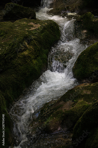 Waterfalls and Slopes. Myra Falls  in the Muggendorf in Lower Austria