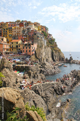 Beautiful colorful village of Manarola, Italy.
