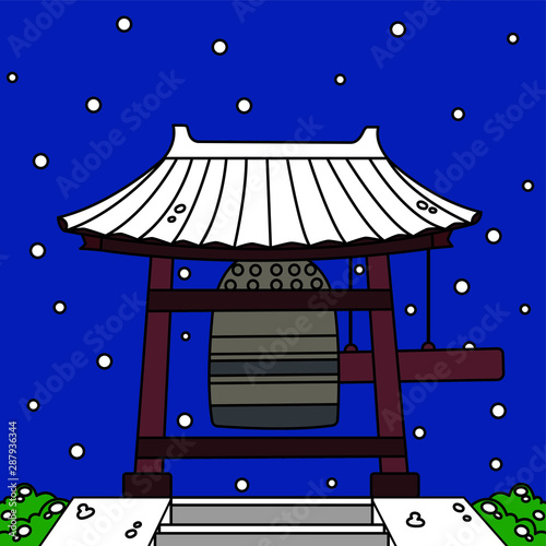 Canvas Print 大晦日の除夜の鐘