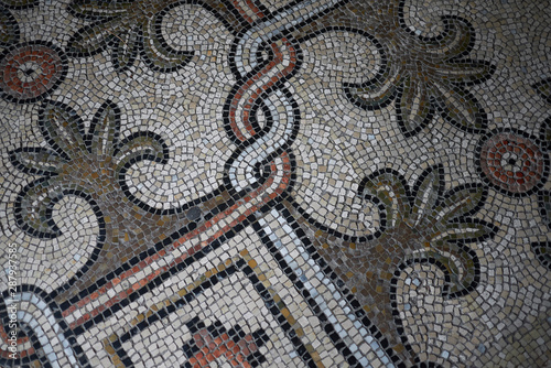 Ravenna, Italy - August 14, 2019 : View of San Vitale Basilica floor