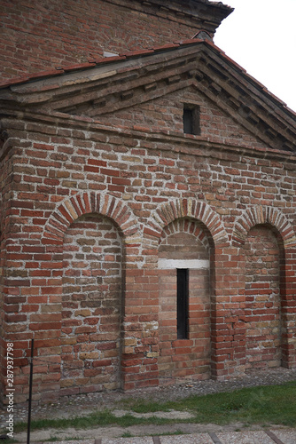 Ravenna, Italy - August 14, 2019 : view of Mausoleum of Galla Placidia