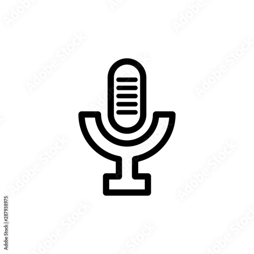 microphone icon trendy