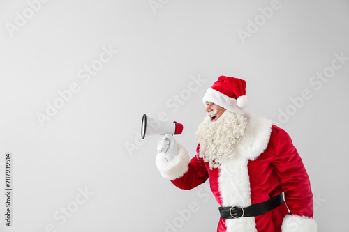 Portrait of Santa Claus wit...