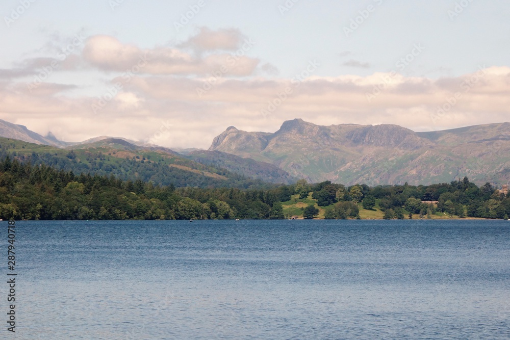Lake Windermere in the English Lake District. Lake Windermere in the English Lake District.