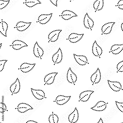 Black and white doted autum...