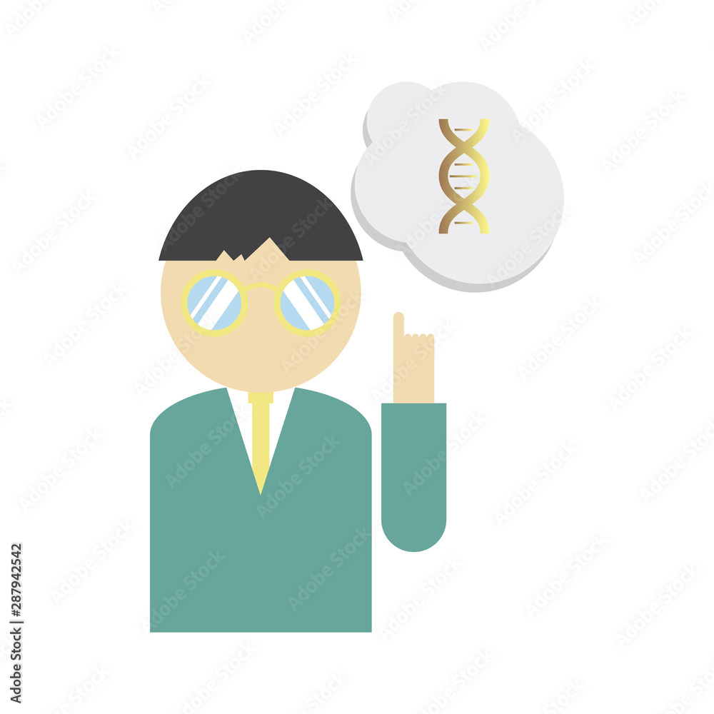 Obraz premium DNA, genetic sign, elements and icons collection