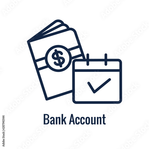 Retirement Savings Icon with retiring & monetary images