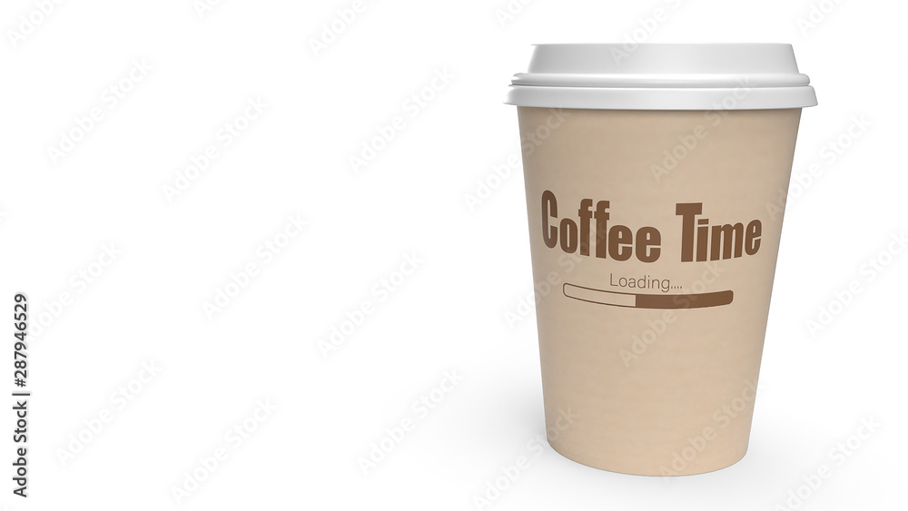 coffee cup on white background 3d rendering coffee cup on white background 3d rendering
