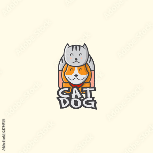 icon logo cat and dog