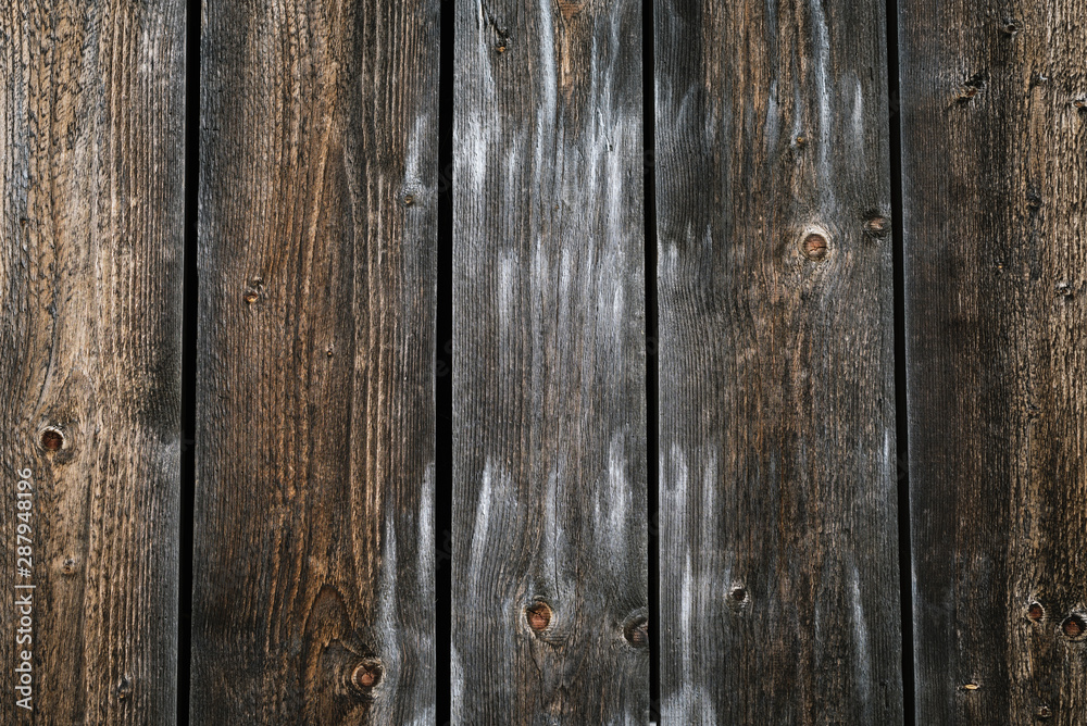Naklejka premium Texture of old wooden boards