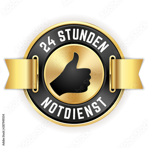 Goldener 24 Stunden Notdienst Siegel