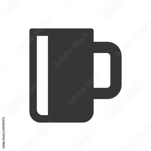 Coffee Cup Icon on White Background. Vector