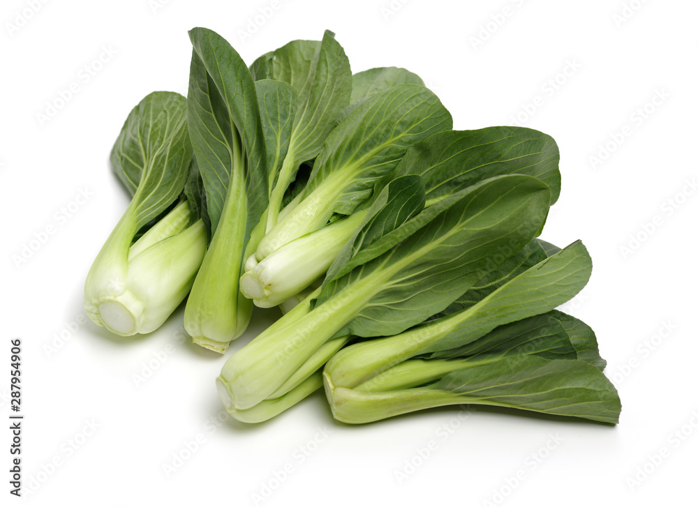 Pok Choi on white background Pok Choi on white background