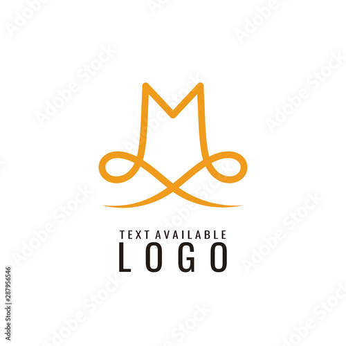 letter m logo design template