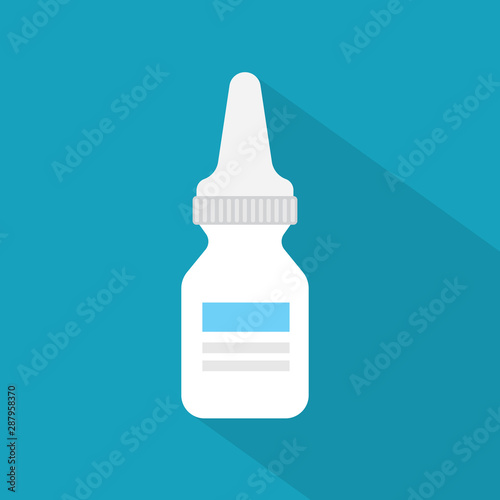 eye drops, medicine bottle icon- vector illustration